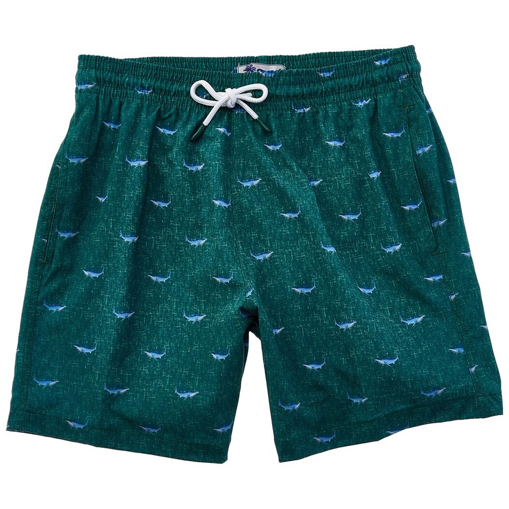 Trunks Surf & Swim Co. Shark Print Swim Shorts